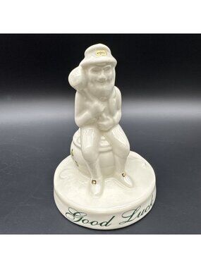 Vintage Donegal Bone China Good luck Leprechaun Figurine Shamrock Lucky Irish